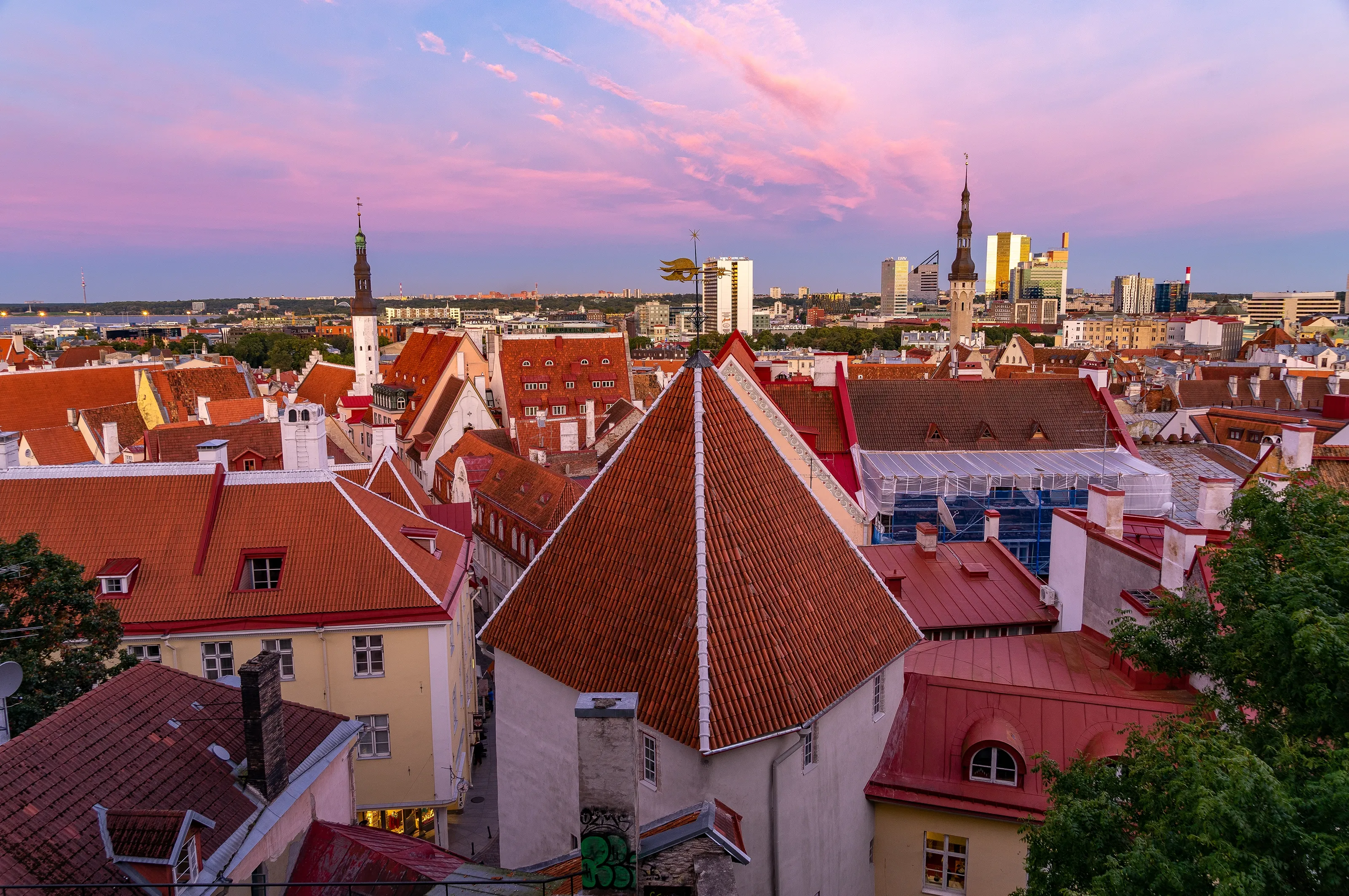 Estonia Tallinn Sunset